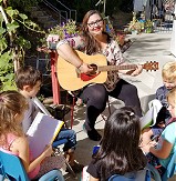 outdoor music at Vacaville Child Care